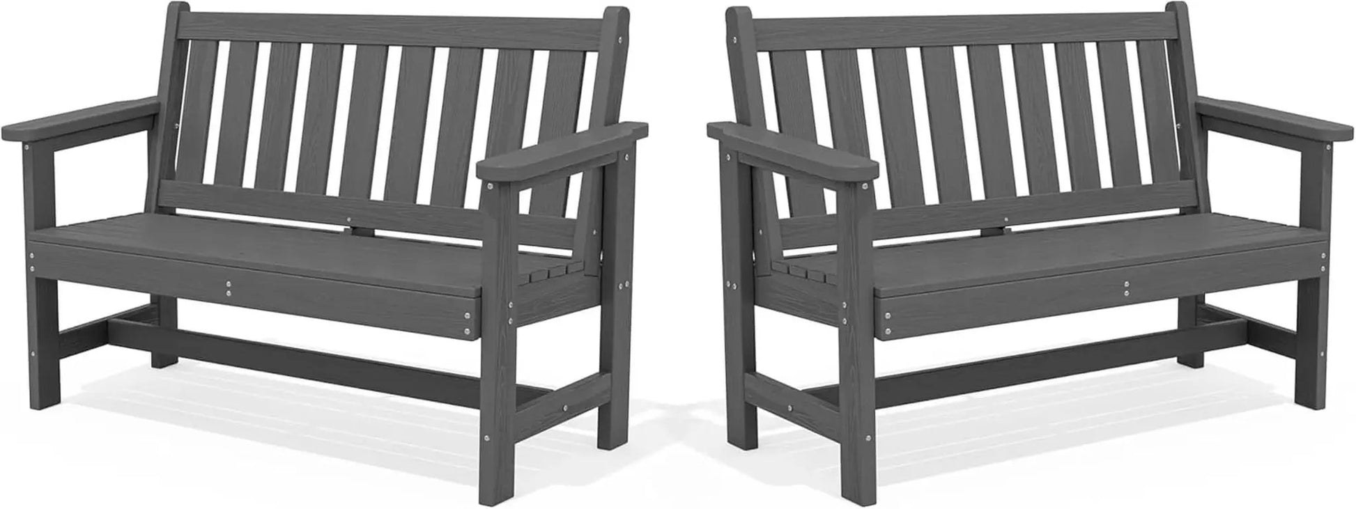 Weatherproof Two-Person Outdoor Bench With High Weight Capacity from PriceLows™