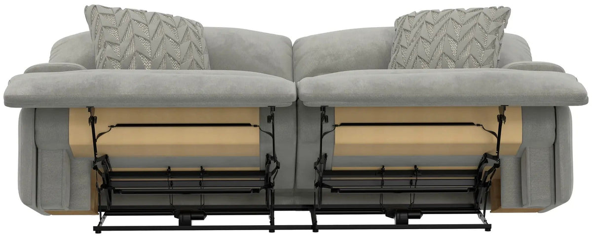 Renaldo Power Sofa With Zero Gravity Recline | 93 x 43 x 43 in | Polyester & Fabric | Stone