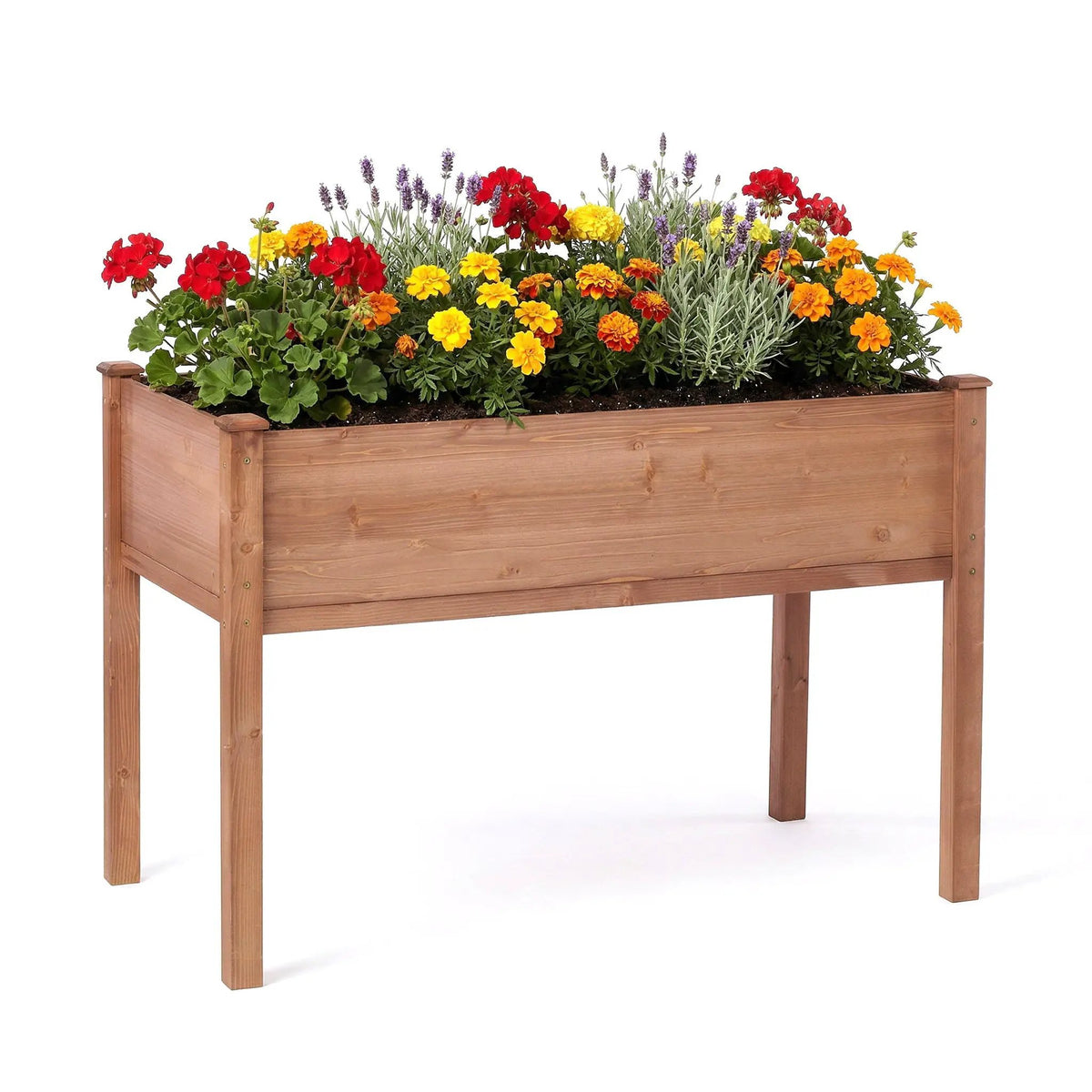 Elevated Raised Garden Bed | Solid Wood | Ergonomic Height