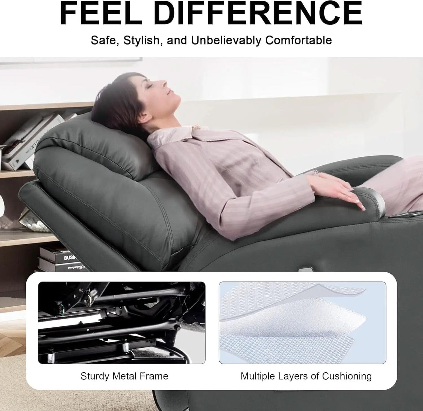 360 Degree Swivel Recliner Chair With Massage And Heat from PriceLows™