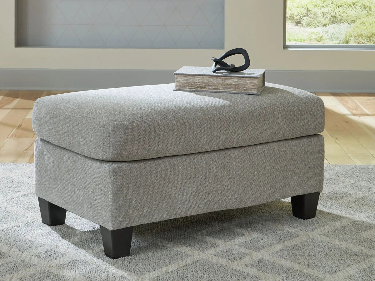 Willarae Ottoman | 40 x 24 x 20 in | Wood | Taupe
