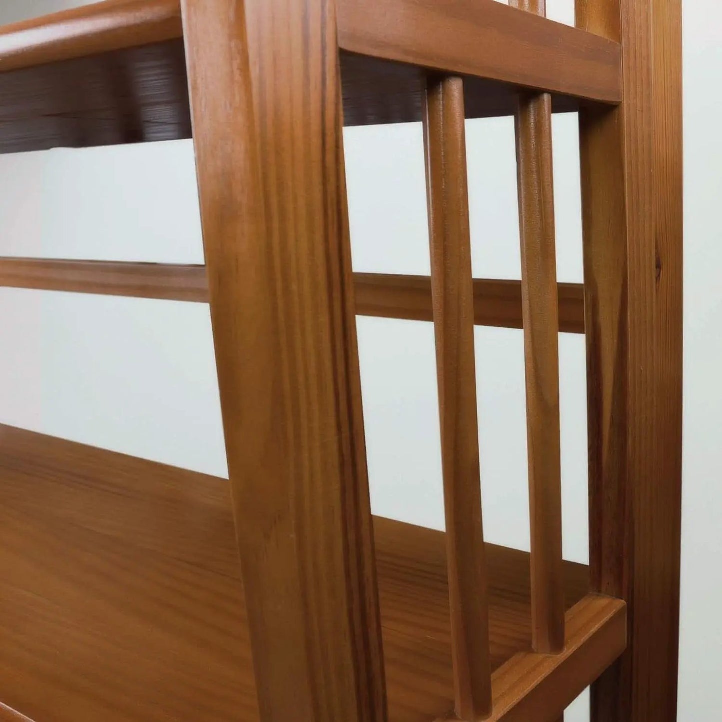 3 Shelf Stackable 27.5 Inch Wide Chestnut Fold Bookcase from PriceLows™