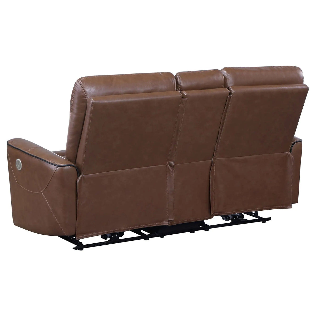 Greenfield Upholstered Power Reclining Loveseat Saddle | 71.75 x 37 x 39.75 in | Plywood | Brown