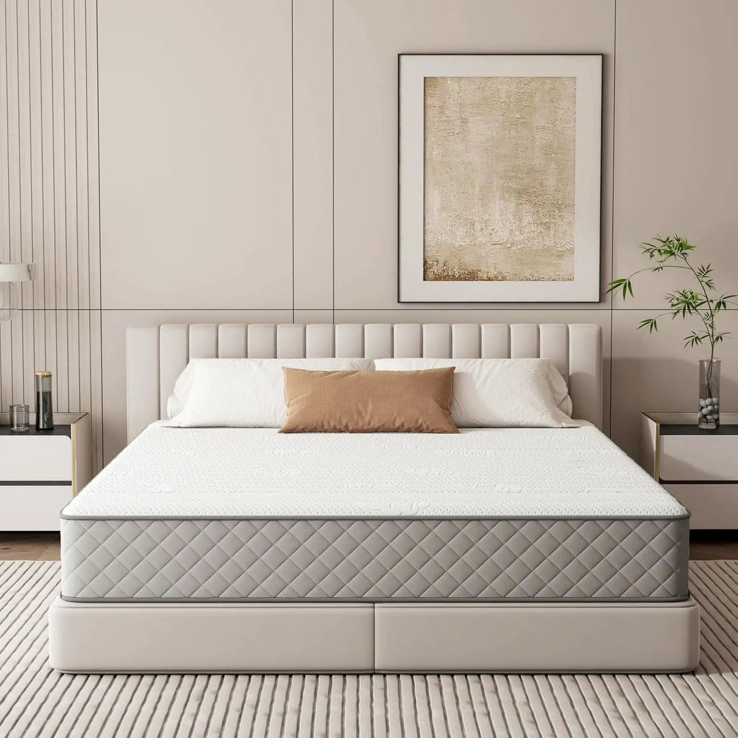 Full 10 Inch Hybrid Mattress With Cooling Gel Memory Foam from PriceLows™