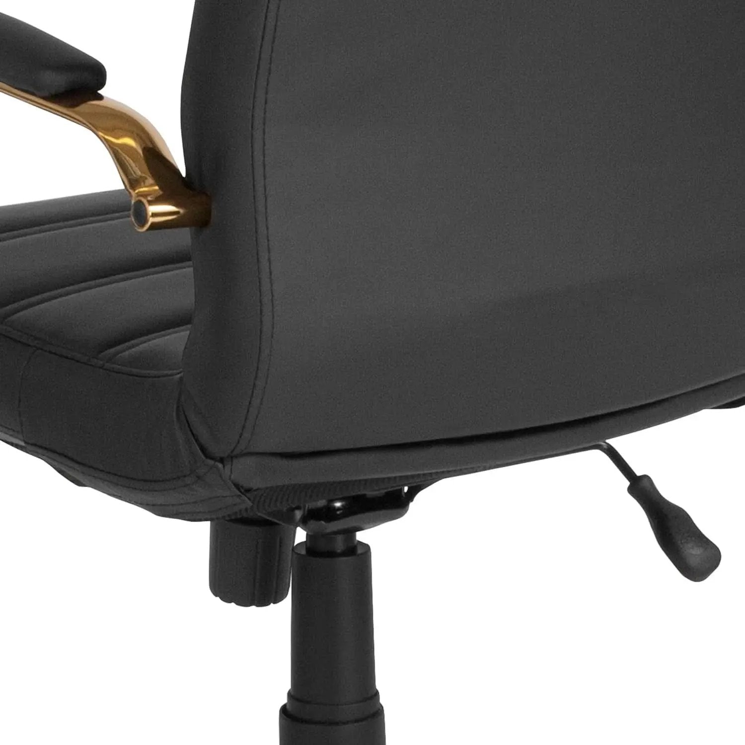 LeatherSoft Mid-Back Office Chair With Adjustable Height from PriceLows™