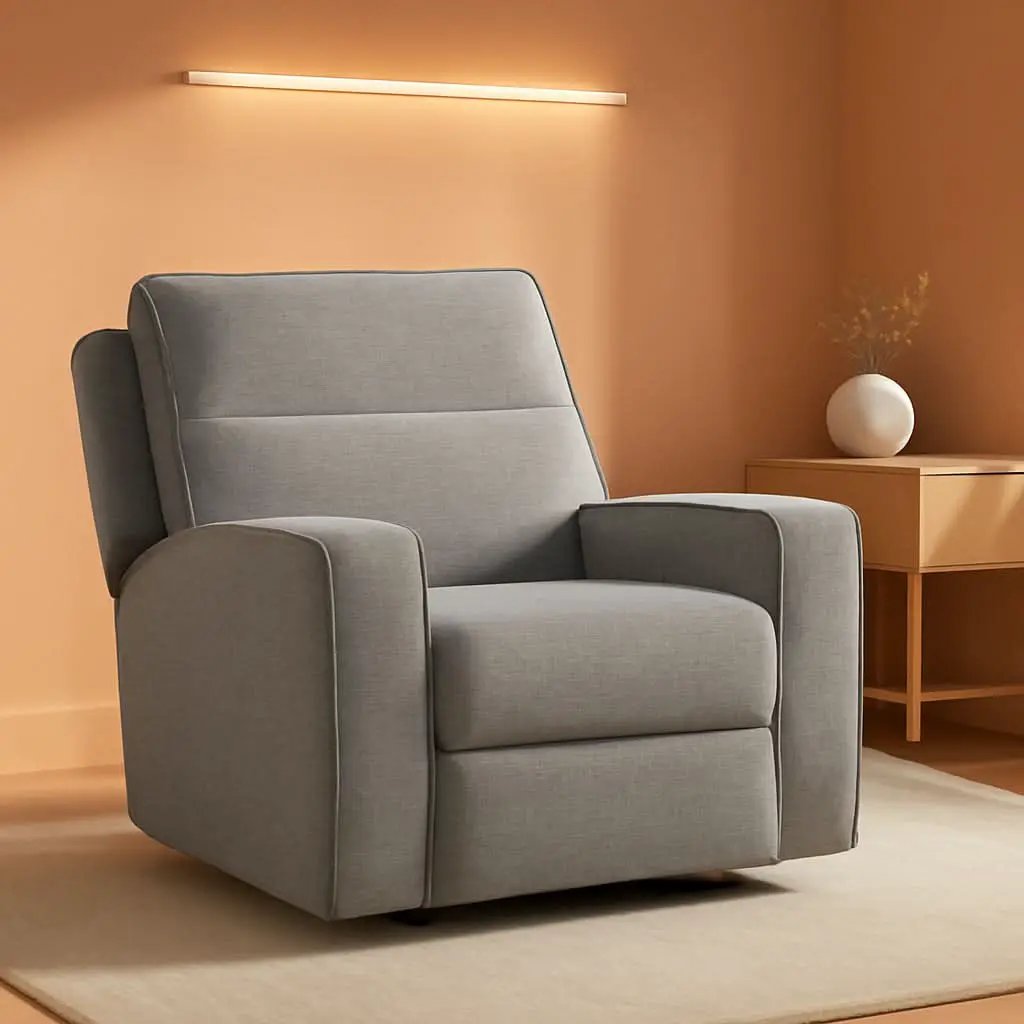 Gray Power Recliner With Adjustable Comfort For Living Room from PriceLows™