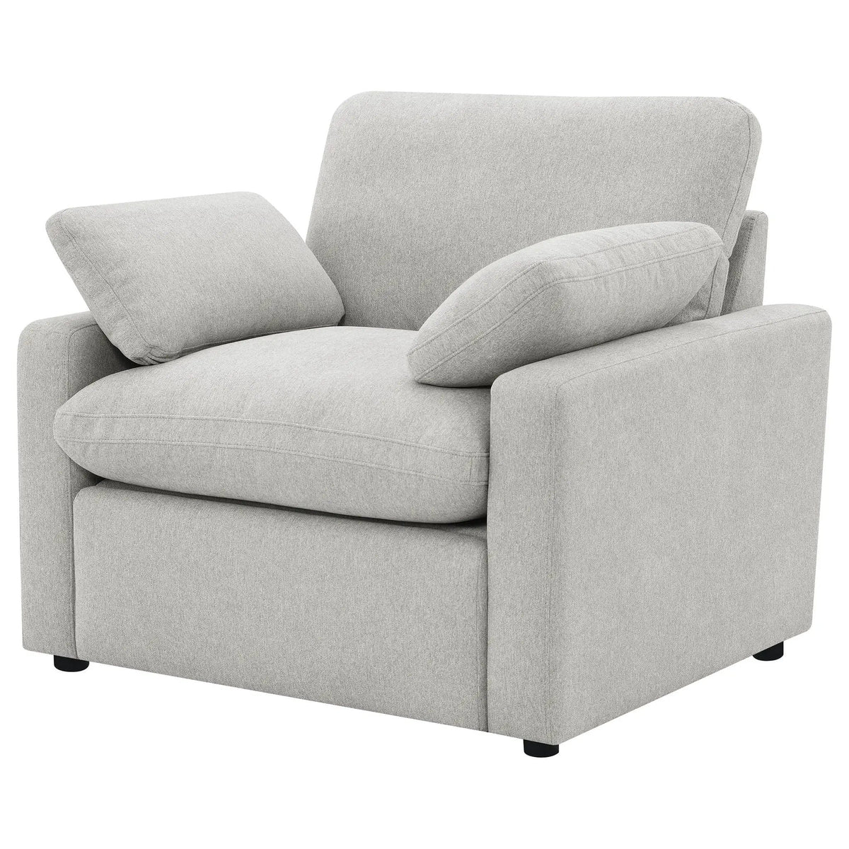 Collins Upholstered Power Recliner Chair | 42 x 40 x 38 in | Engineered Wood & Fabric | Grey