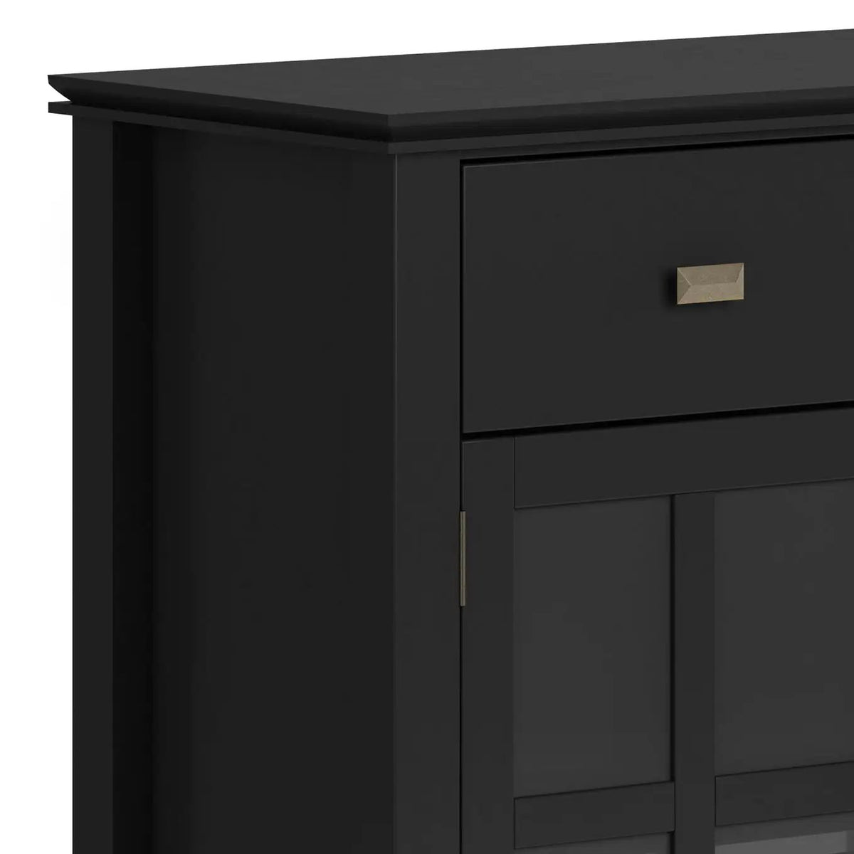 Artisan Sideboard Buffet | Handcrafted Solid Wood | 6 Center Drawers | Metal Glides