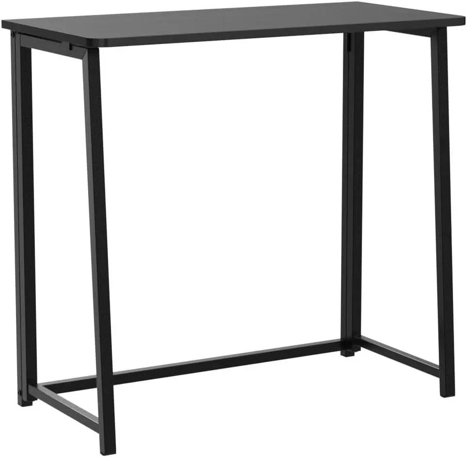 31.5 Inch Folding Computer Desk Black Space Saving from PriceLows™