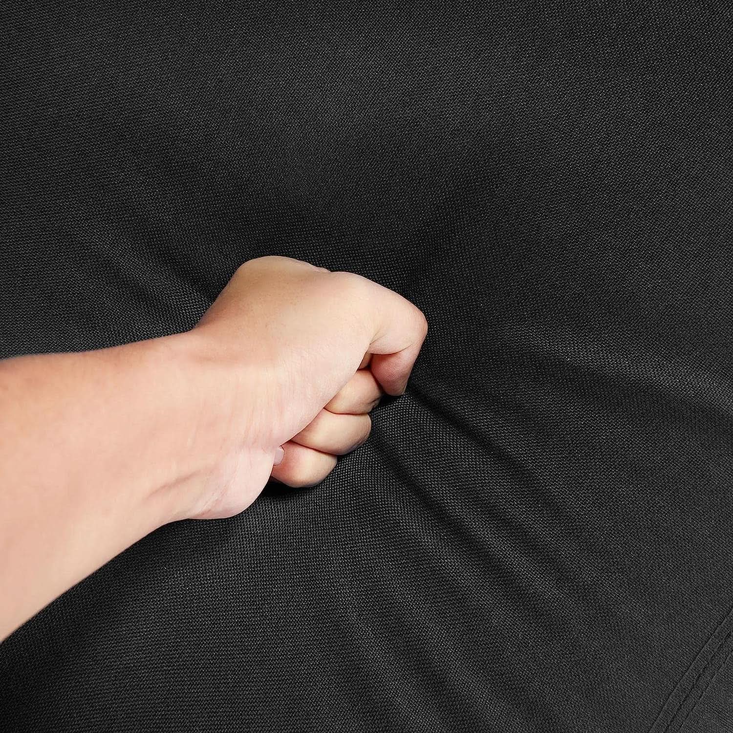 Fabric Push Back Recliner Chair Pocket Spring Matte Black from PriceLows™