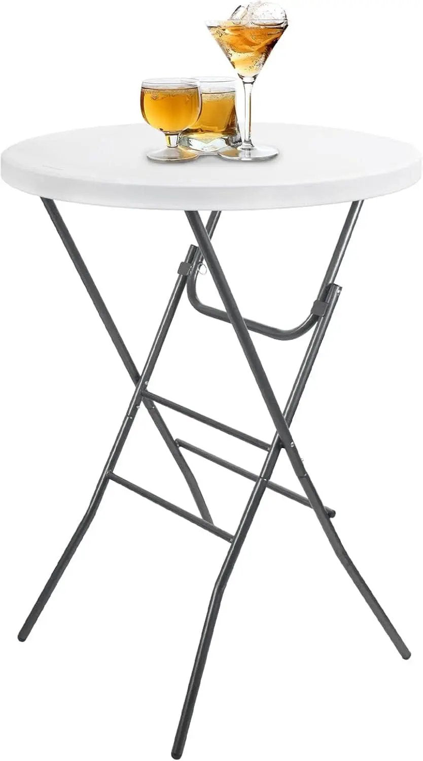 28In Ultra Portable Folding Bar Height Cocktail Table from PriceLows™