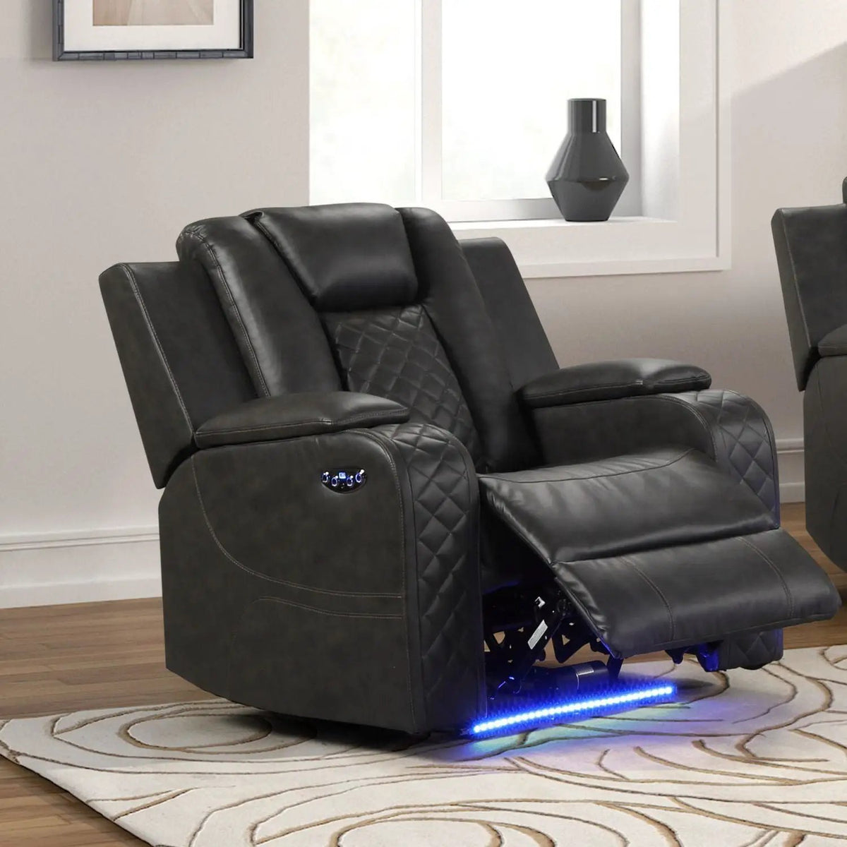 Power Recliner Chair | USB Charging | LED Lighting | Adjustable Headrest