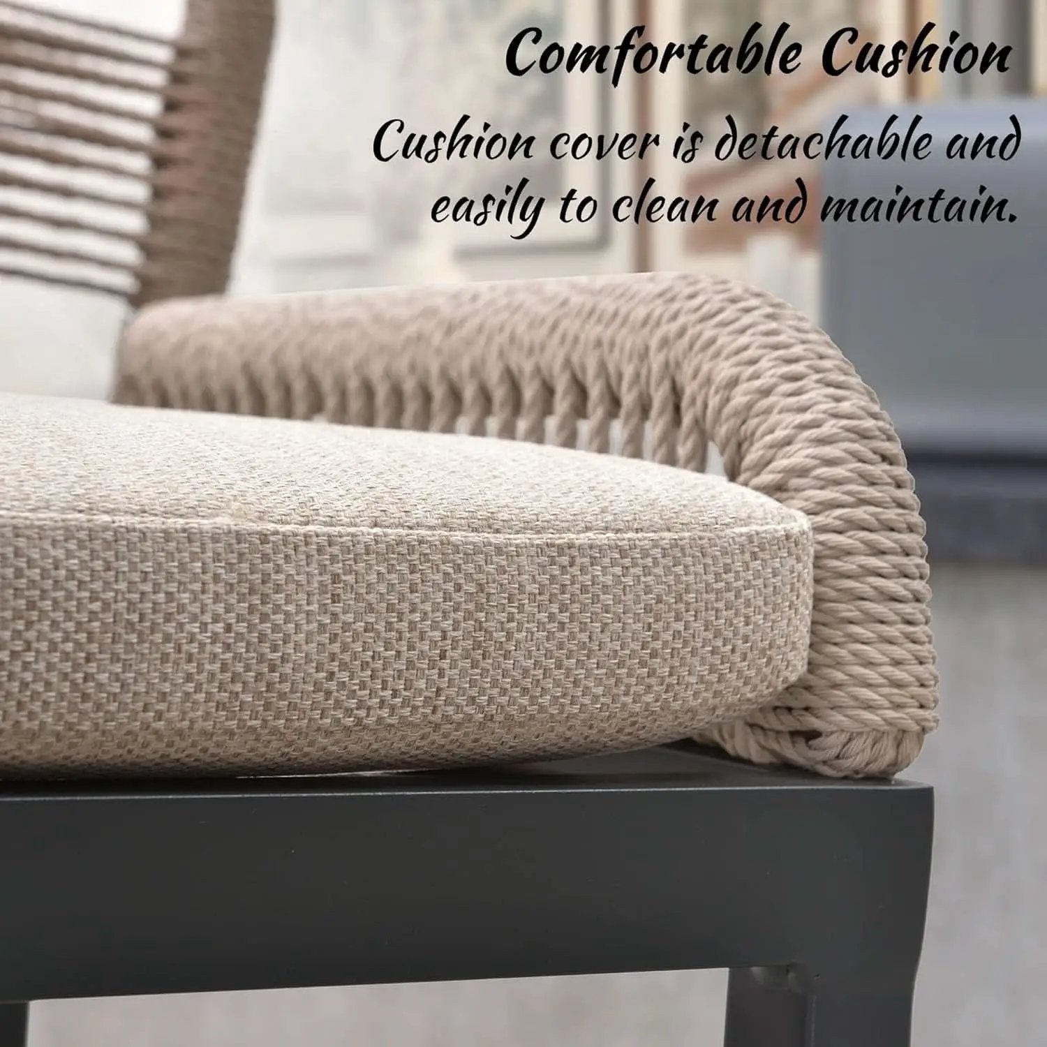 Counter Height Rattan Bar Stools Set Of 4 With Back from PriceLows™
