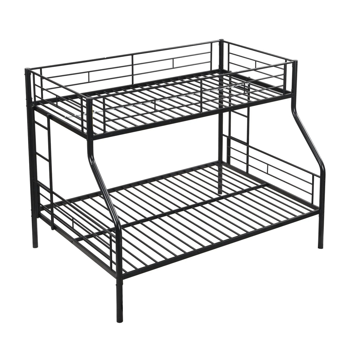 Modern Metal Bunk Bed | Steel Frame | Safe Stairs | Space-Saving Design