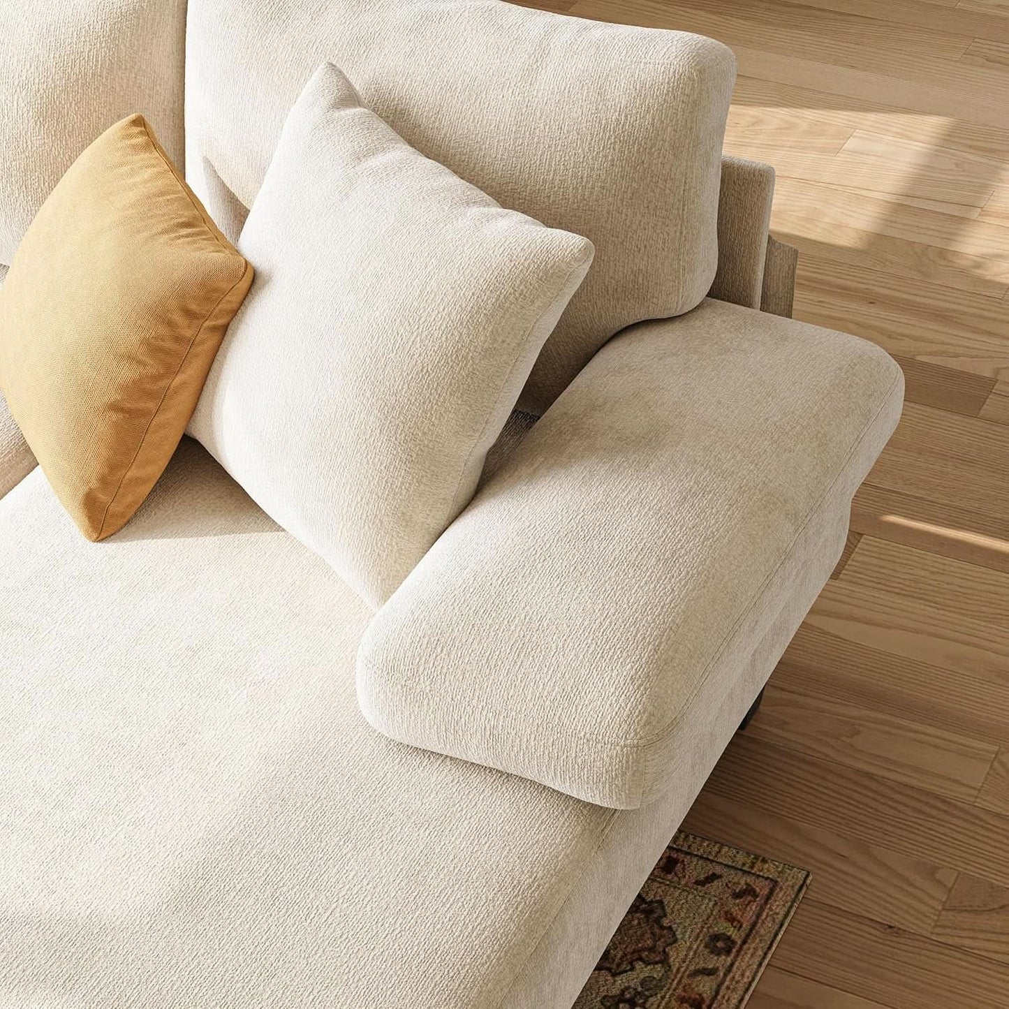 Sleeper Sofa Bed 112Inches PullOut LivingRoom Comfort from PriceLows™