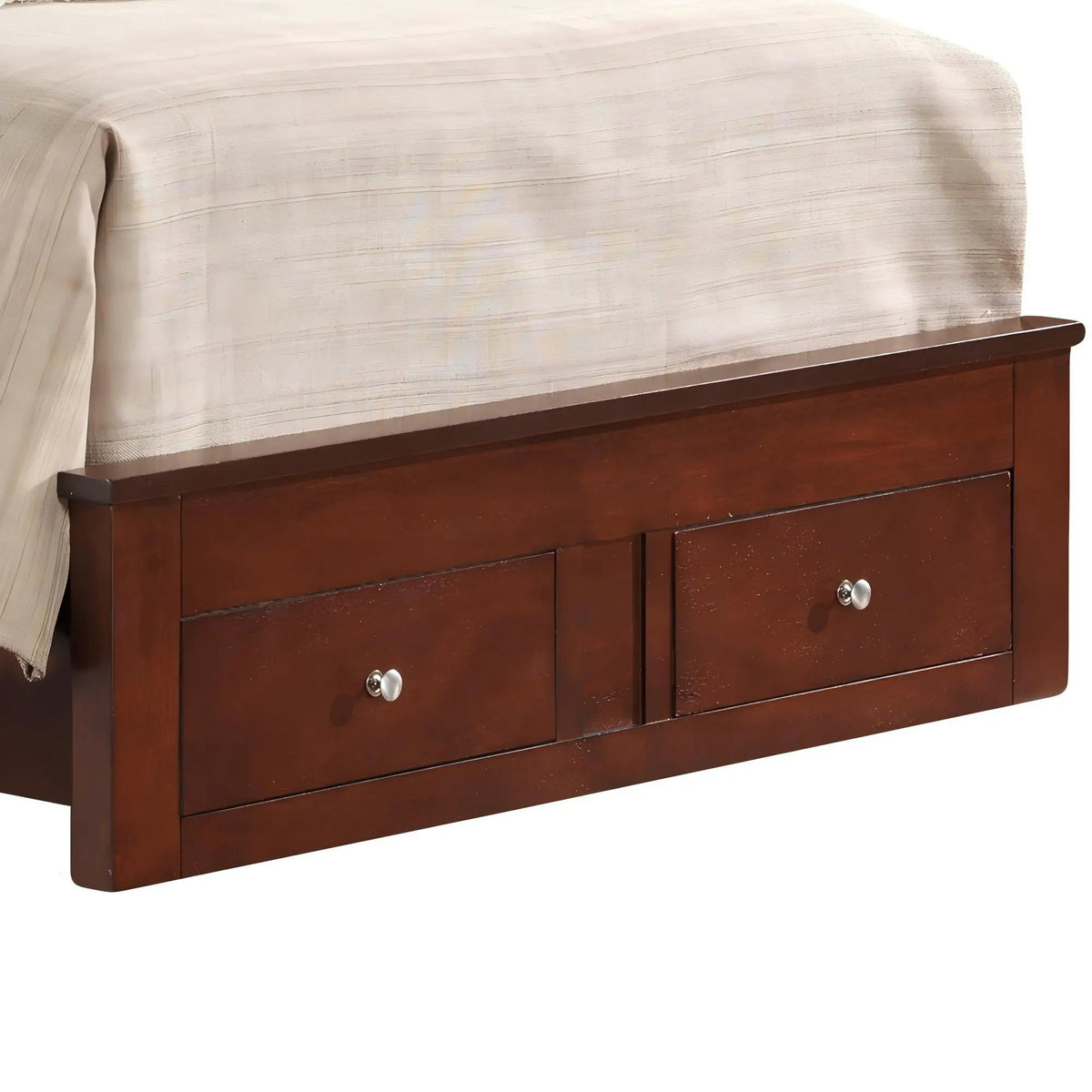 Modern Storage Bed | Ample Bedroom Storage | Wood And Manufactured Wood | 81 Inch Length