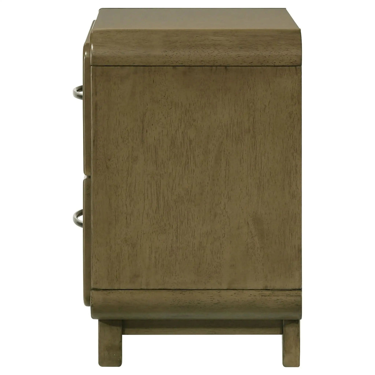 Amsbury 2-drawer Nightstand Bedside Table Nutmeg | 26.75 x 16.5 x 25 in | Wood | Bedroom