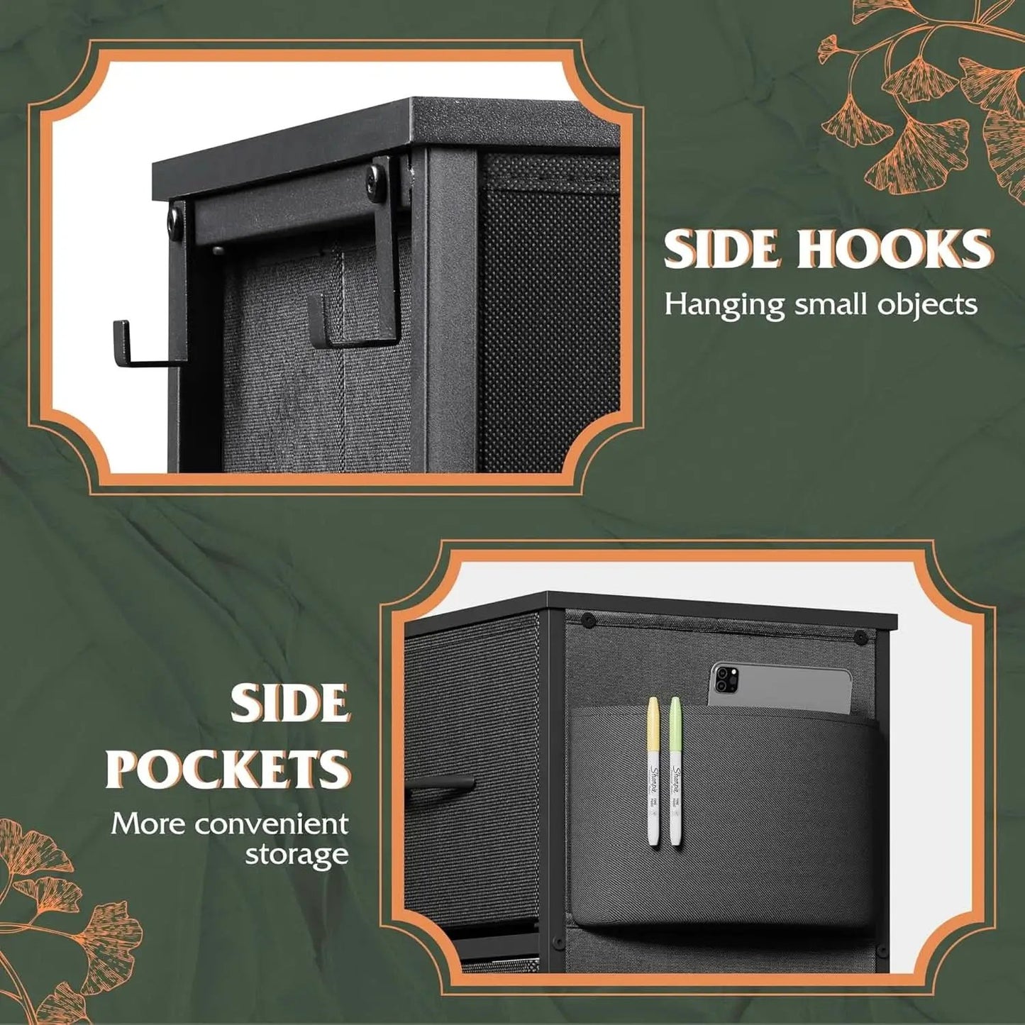 10 Drawer Dresser With Black Finish For Bedroom Storage from PriceLows™