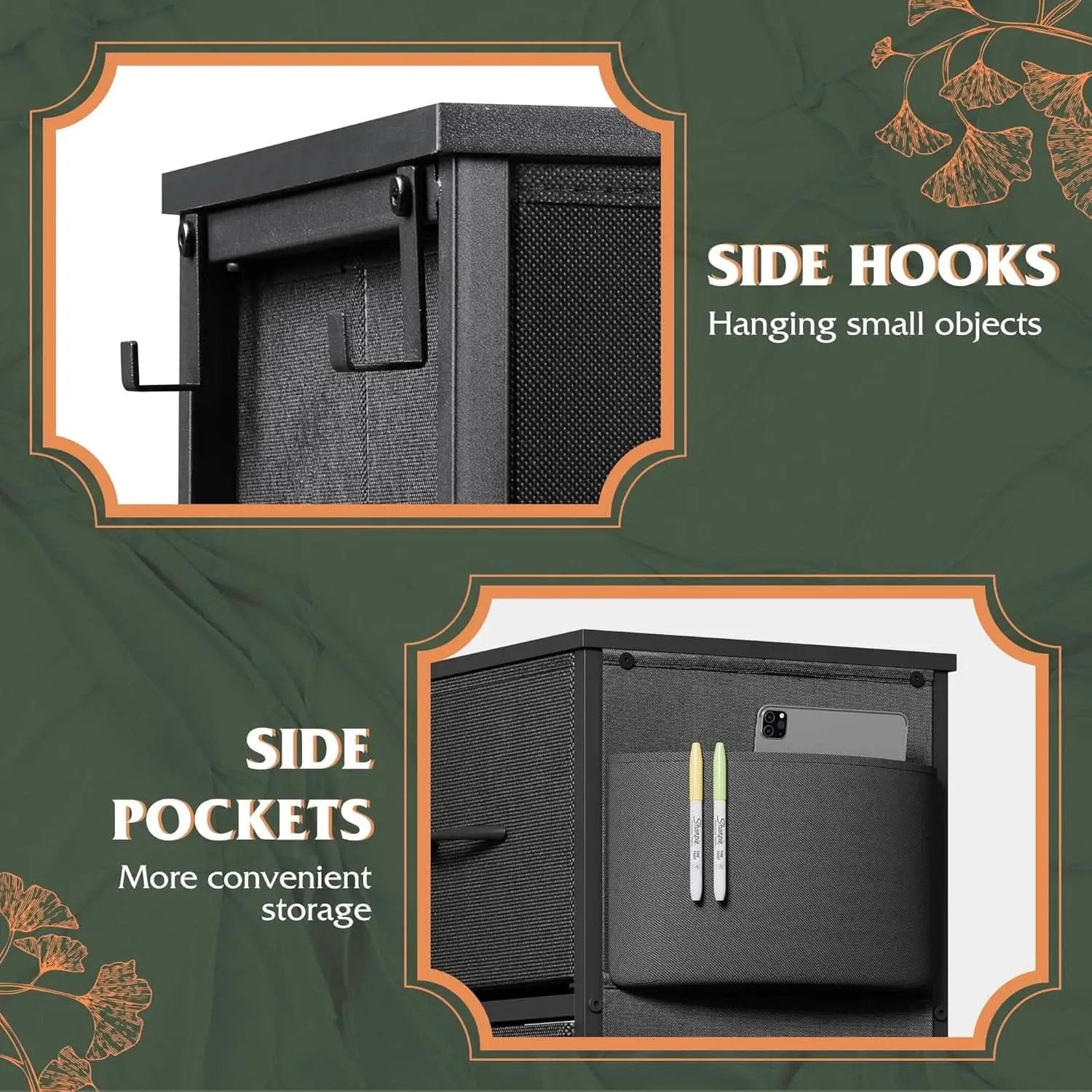10 Drawer Dresser With Black Finish For Bedroom Storage from PriceLows™