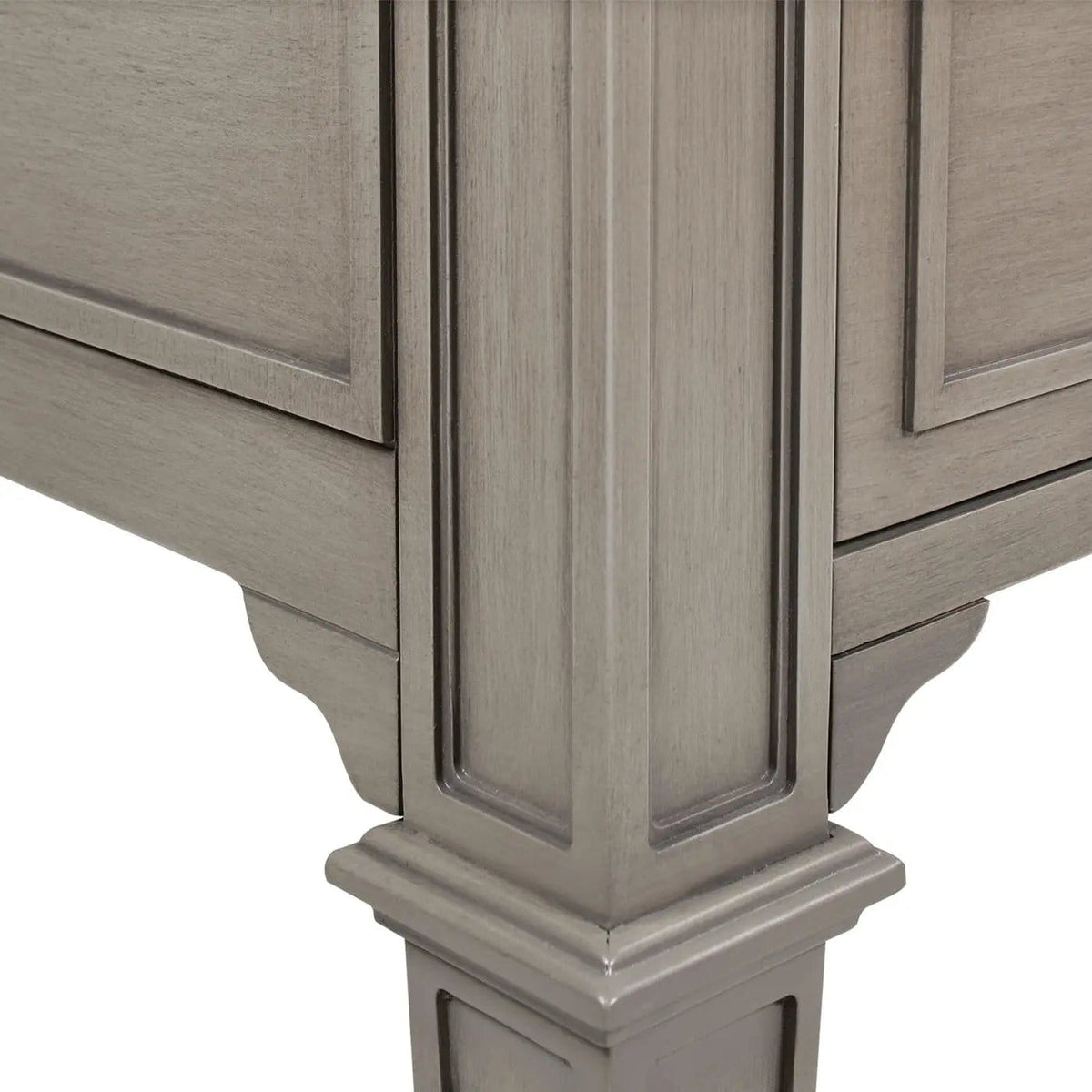 Dauphin 5 Drawer Executive Desk | 59 x 29.5 x 31 in | Metal & Veneer | Home Office