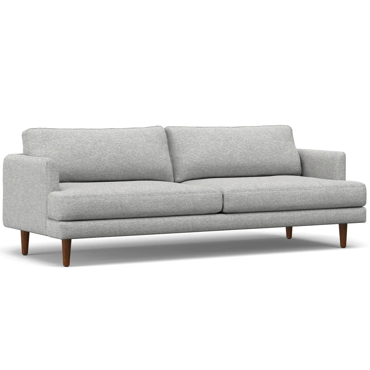 Livingston Upholstered Sofa | Genuine Aniline Leather | 7 Inch Thick Cushions | 76 Inch Length