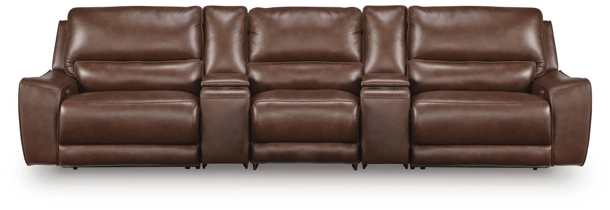 DeepWakes Power Reclining Sectional | Chaise Included | Ultra-Stylish Design | 130 Inch Length