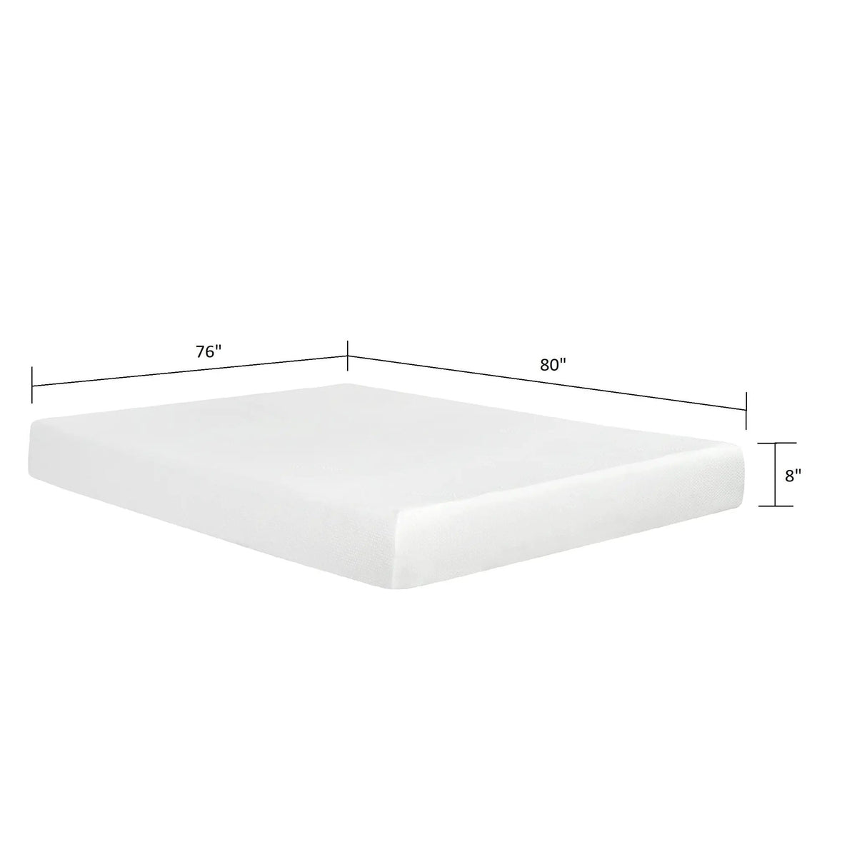 Plush Gel Memory Foam Mattress | 8 Inch Thick | Aloe Vera Cover