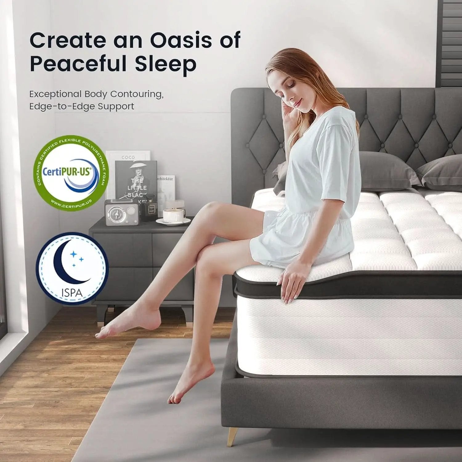 10 Inch Hybrid Full Size Memory Foam Pocket Spring Mattress from PriceLows™