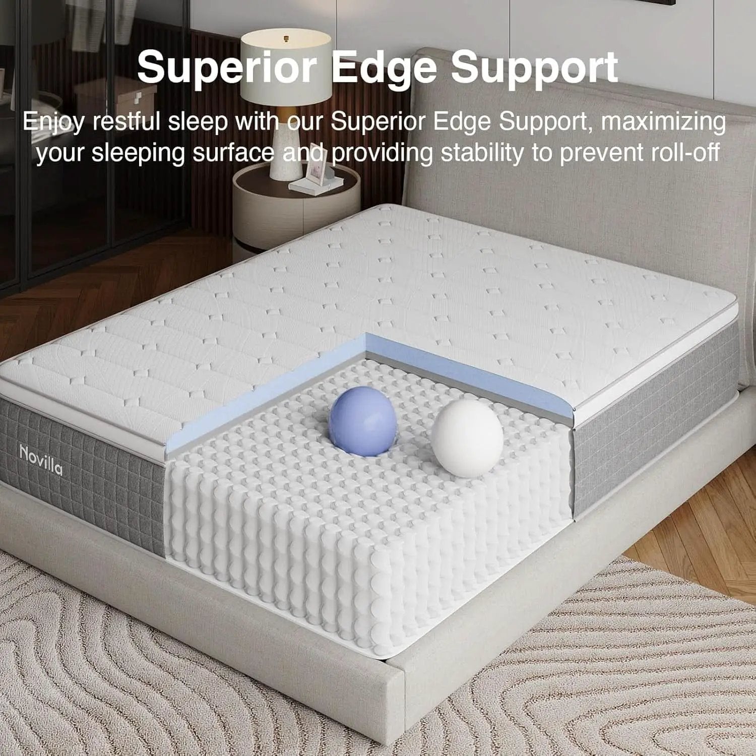 Queen Size Hybrid Mattress Gel Memory Foam Certipur US Certified from PriceLows™