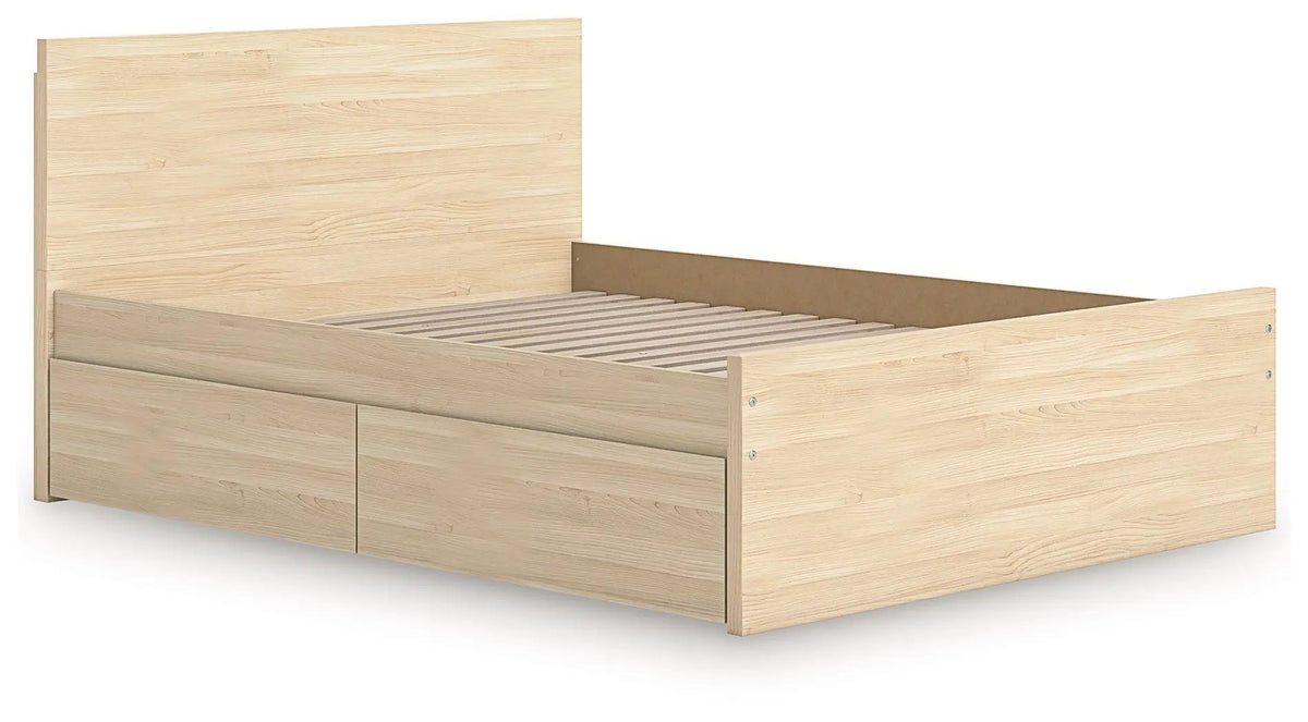 Onita Panel Platform Bed | Minimal Design | Ultra-Clean Lines | Easy-Elegant Solid Finish