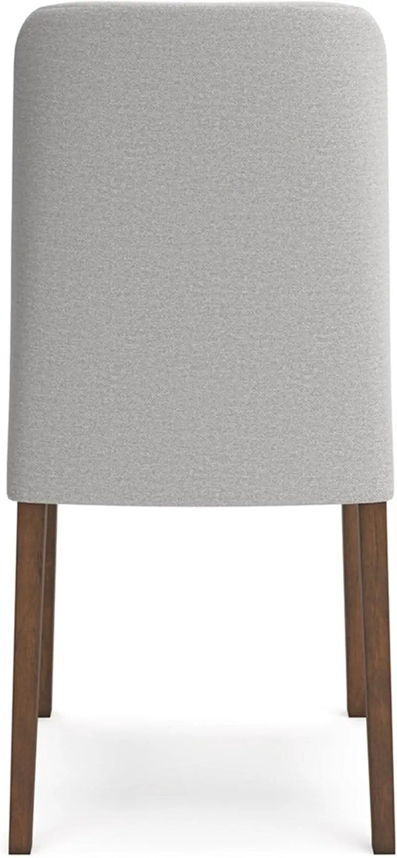 Lyncott Upholstered Side Dining Chair Set of 2 Cream Brown Foam Cushion from PriceLows™