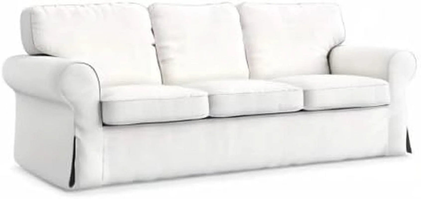 IKEA Ektorp 3 Seat Sofa Slipcover White Replacement from PriceLows™