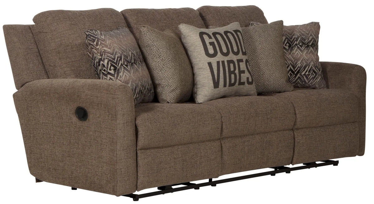 Calvin Reclining Sofa | 4 Pieces | Chenille & Fabric | Living Room
