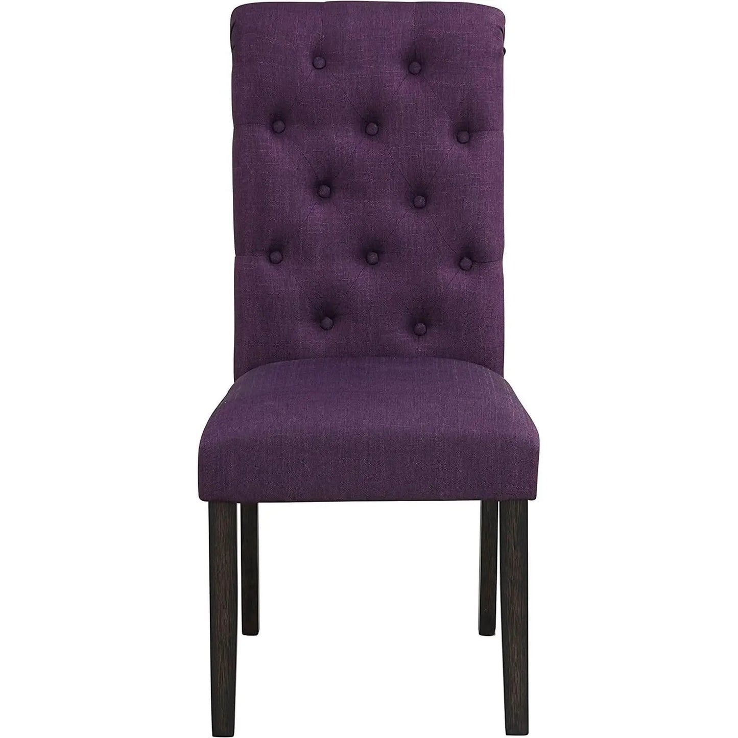 Purple Tufted Dining Chairs Set Of 2 For Dining Room from PriceLows™