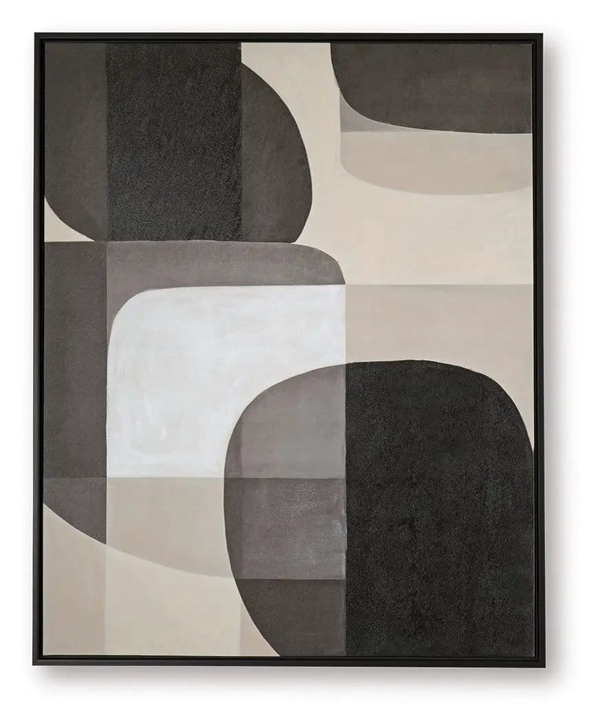 Kesleigh Wall Art | 40 x 1.63 x 50 in | Home Furniture | Black / White