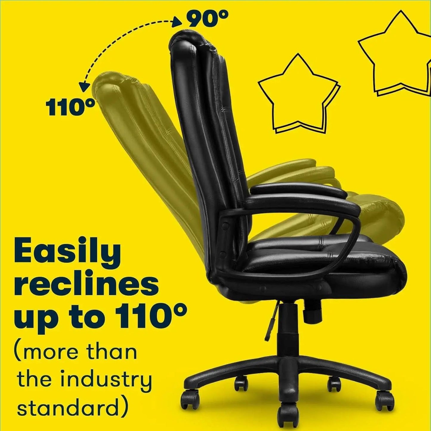 Big And Tall Ergonomic Office Chair Adjustable Armrests from PriceLows™