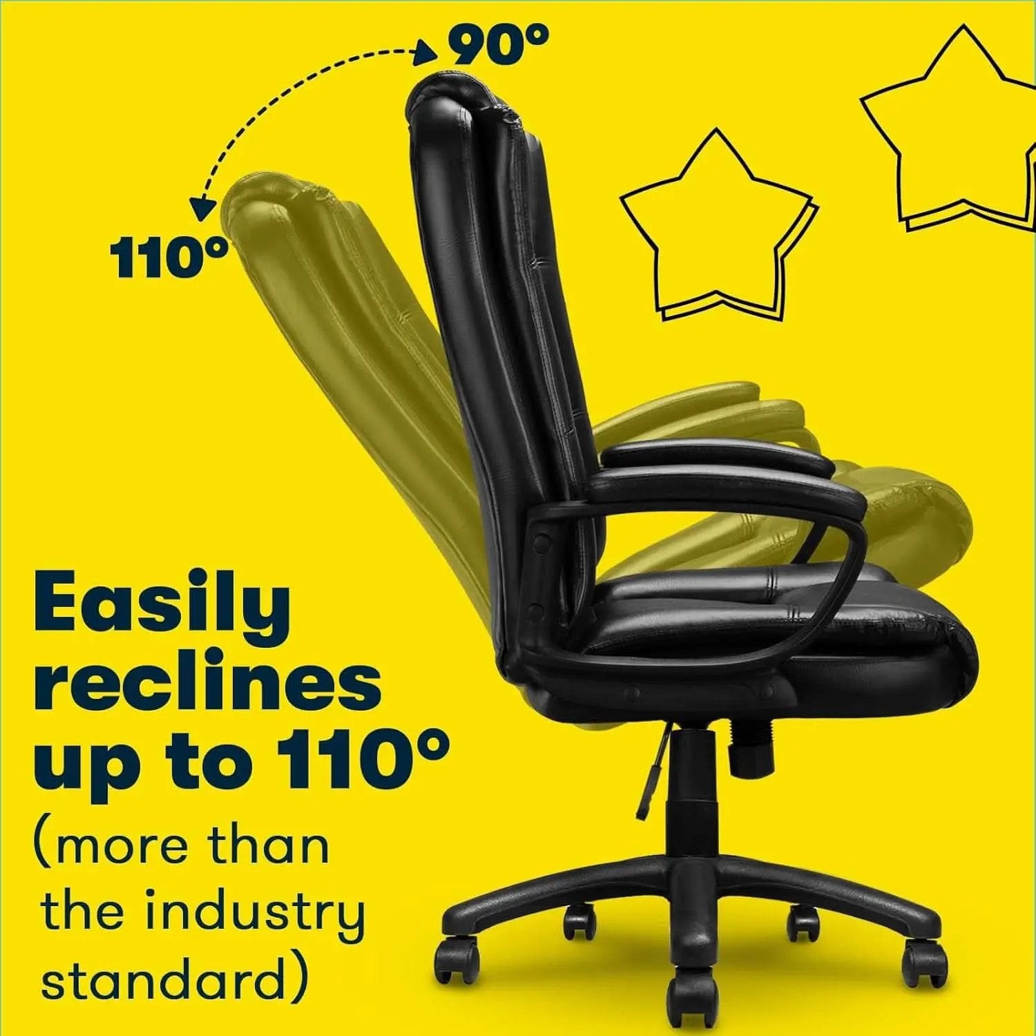 Big And Tall Ergonomic Office Chair Adjustable Armrests from PriceLows™