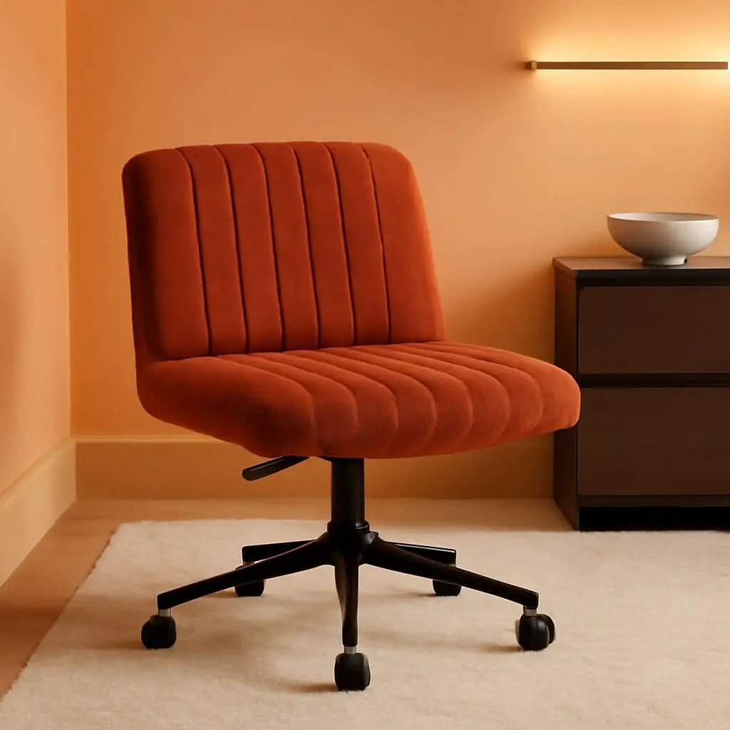 Orange Pocket Spring Office Chair For Computer Desk from PriceLows™