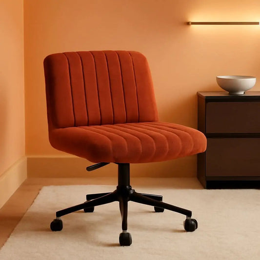 Orange Pocket Spring Office Chair For Computer Desk from PriceLows™
