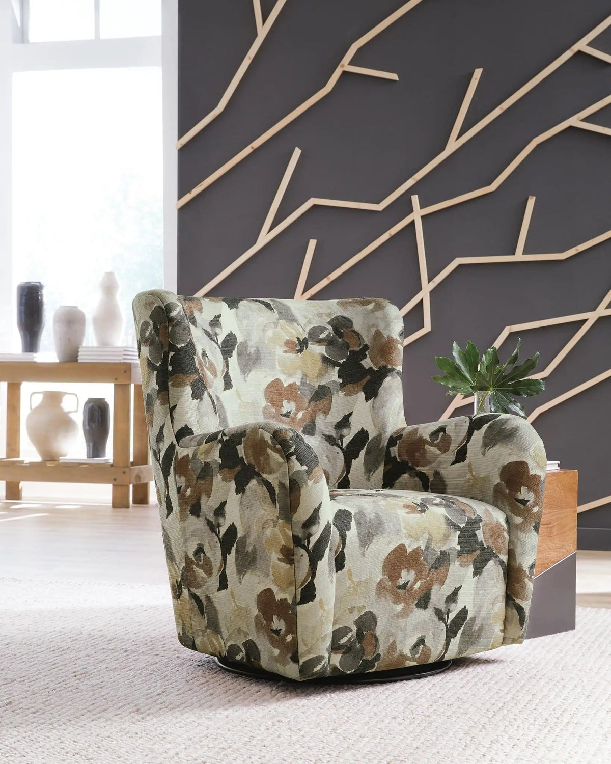 Rowenburg Swivel Glider Accent Chair | 3 Pieces | Living Room Furniture | Living Room