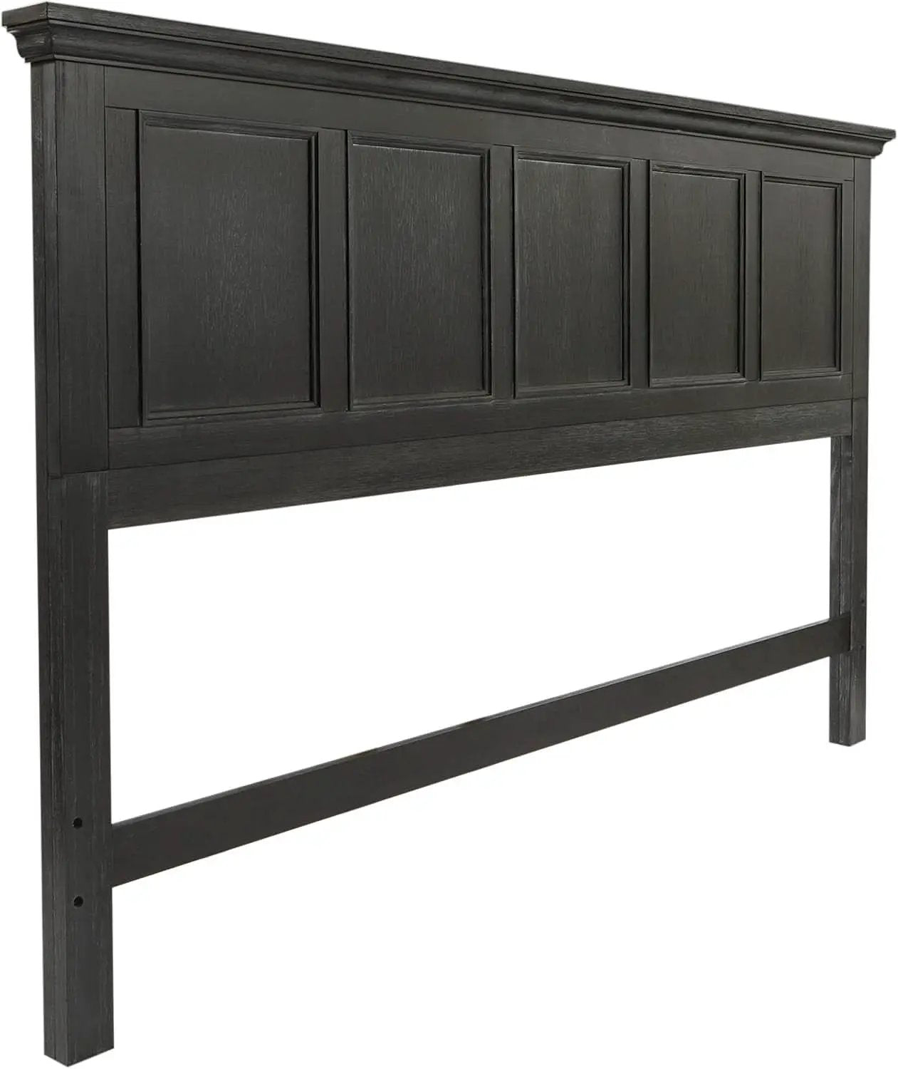 Rustic Black King Headboard - Durable Mahogany Wood from PriceLows™