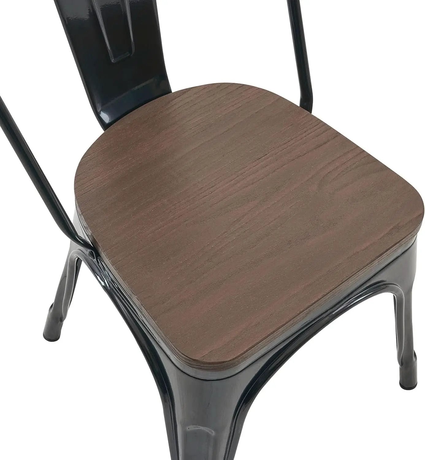 Stackable Metal Dining Chair 18 Inch For Kitchen Use from PriceLows™
