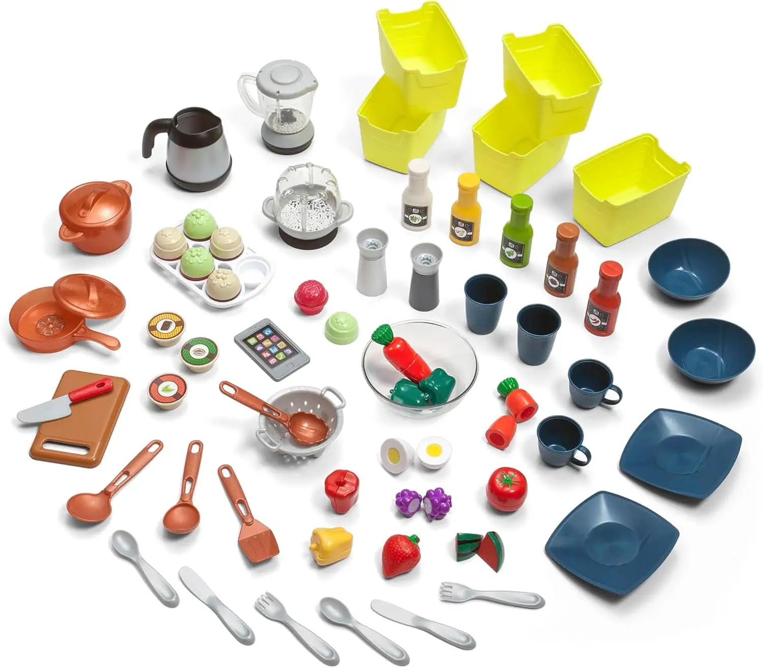 Durable Plastic Kids Kitchen Playset Bright Lights from PriceLows™