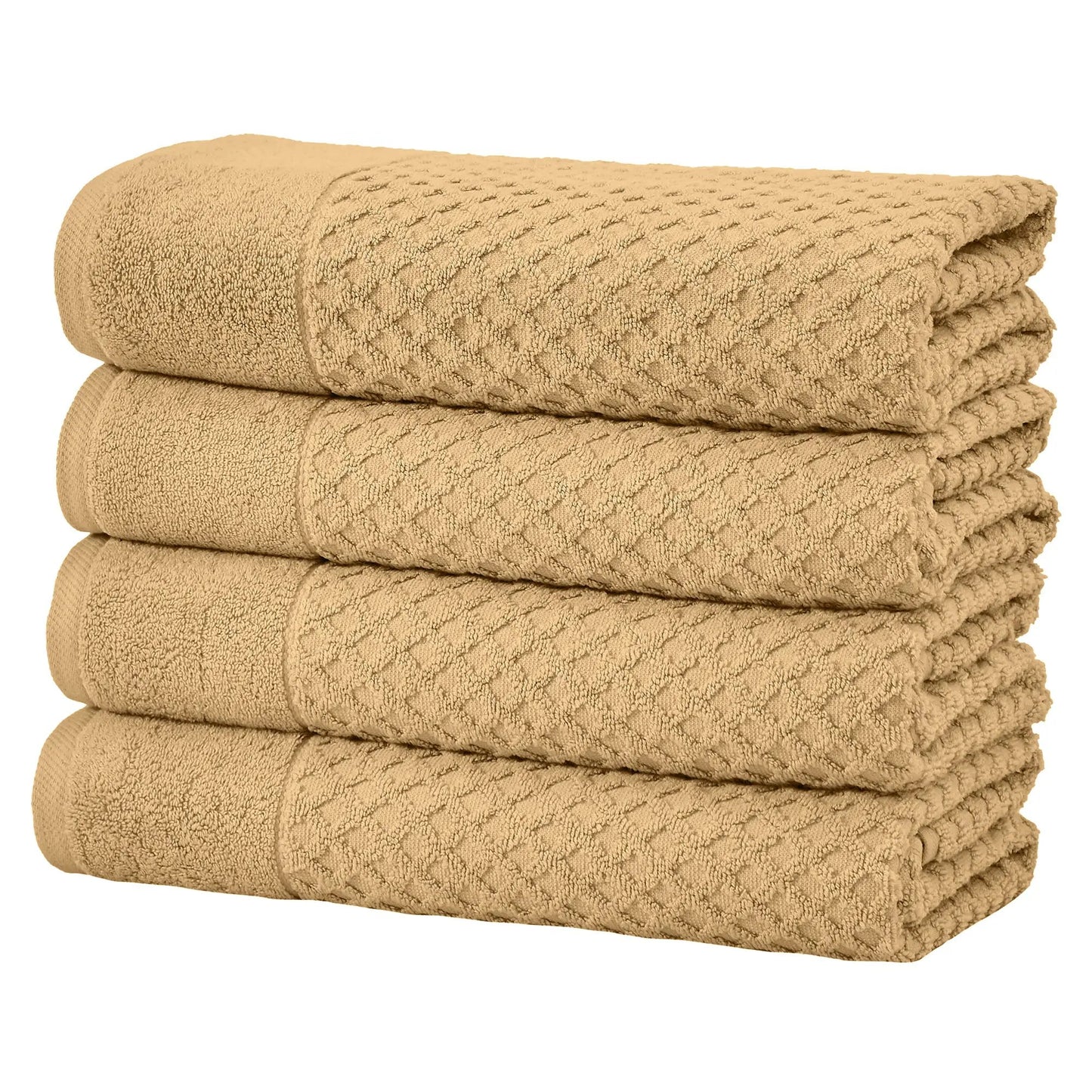 Cotton Diamond Waffle Weave Bath Towel Set - Grayson Collection from PriceLows™