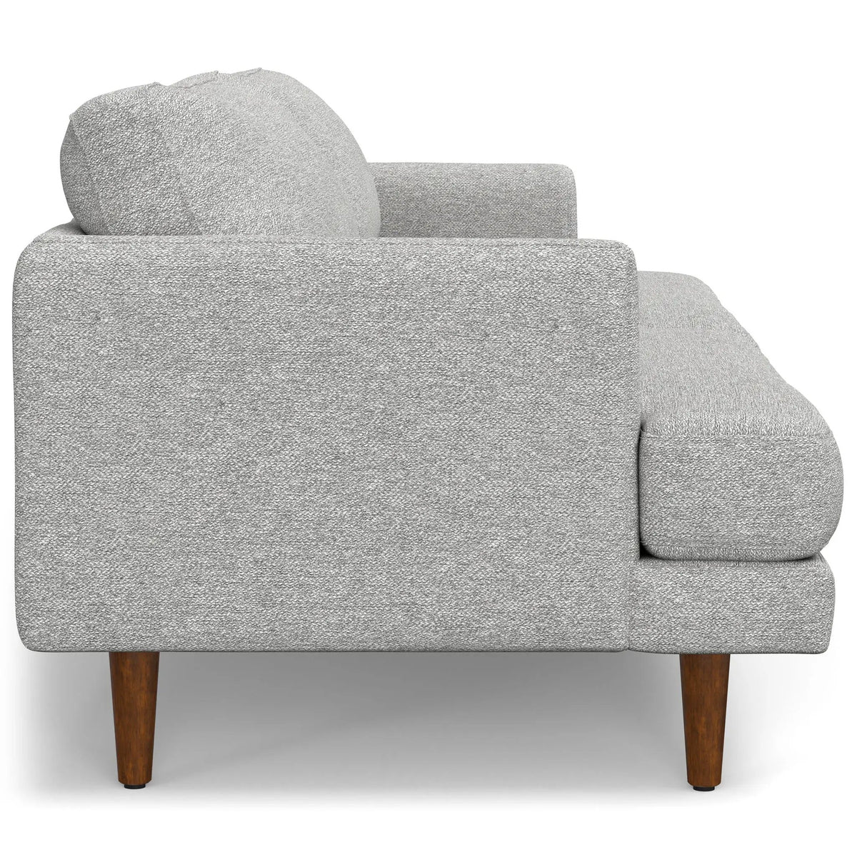 Livingston Upholstered Sofa | Genuine Aniline Leather | 7 Inch Thick Cushions | 76 Inch Length