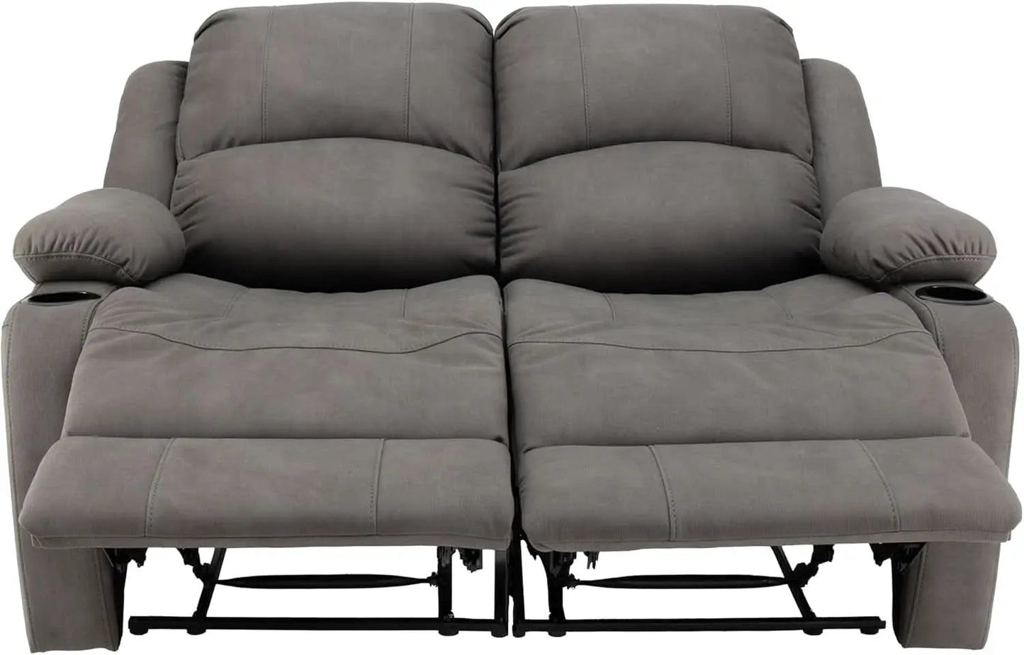 58 Inch Wall Hugger Double Recliner RV Theater Seats Slate from PriceLows™