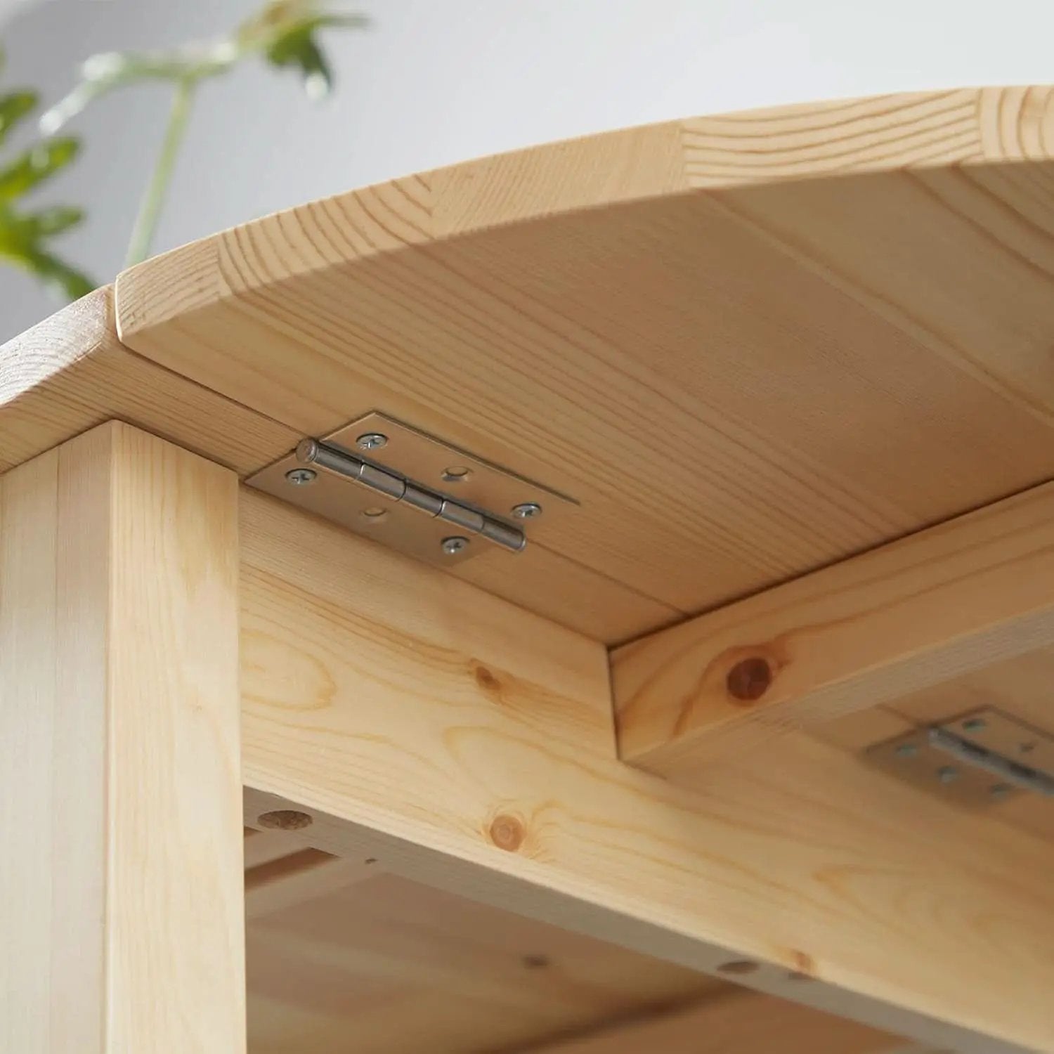 55 Inch Solid Pine Dropleaf Dining Table Expandable from PriceLows™