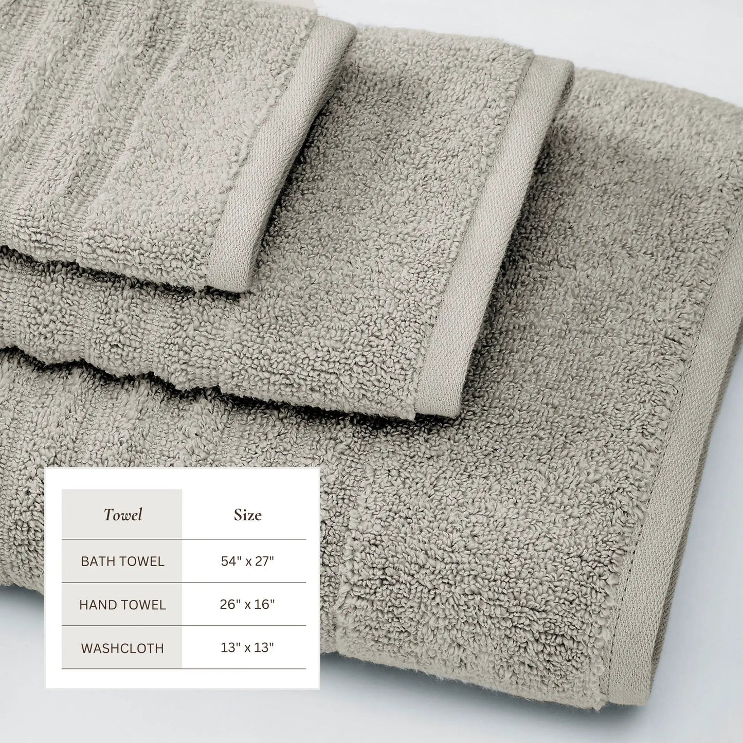 Luxury Combed Cotton Bath Towel Set - Karina Collection from PriceLows™