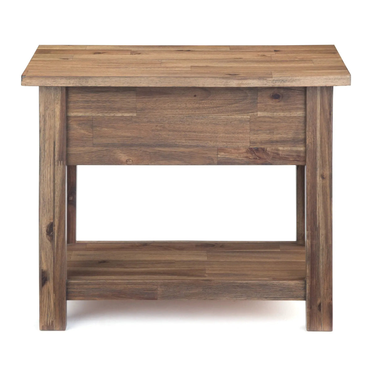 Monroe Handcrafted Side Table | Solid Acacia Hardwood | NC Lacquer Finish | 38 Inch Square