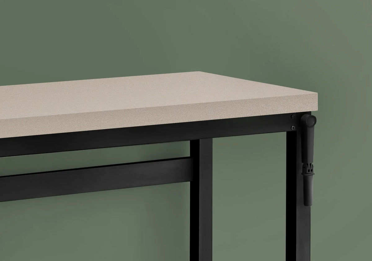 Adjustable Standing Computer Desk | 47.25 Inch Width | Thick Panel Tabletop | Contemporary Design